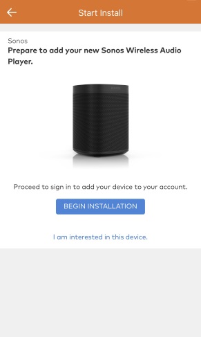 Begin Installation