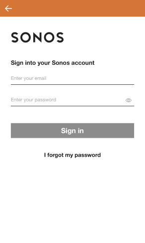 Sign into Sonos