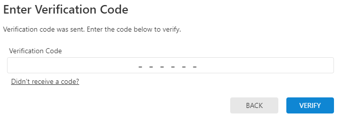Two Factor Authentication Email Code Sent.PNG