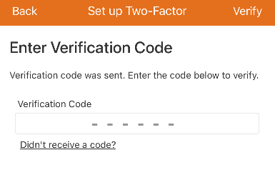 Mobile Two Factor Authentication Email Code.PNG