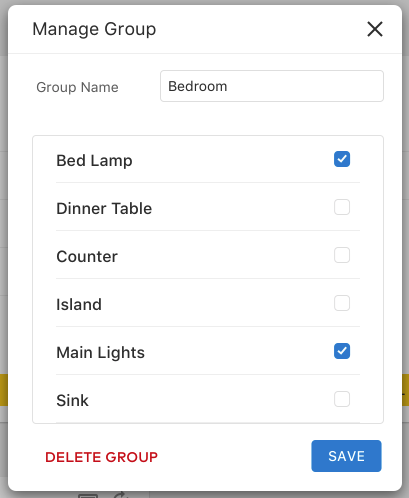 Manage Light Group