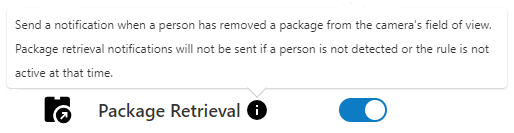 Package Retrieval toggle