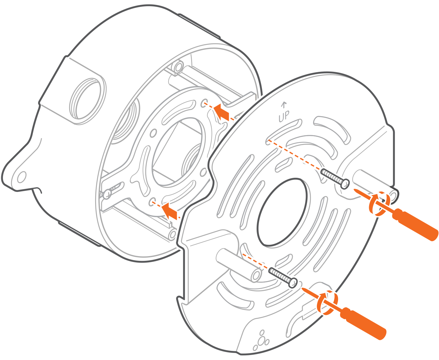 Instalar el soporte de montaje del modelo V729