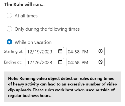 vacation watch date range