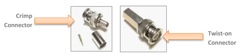 Crimp and twist-on connectors