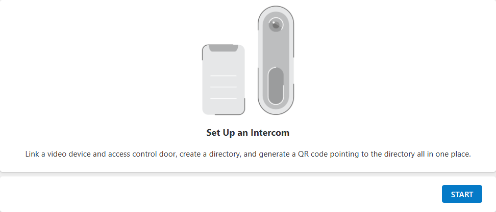 Start Intercom setup