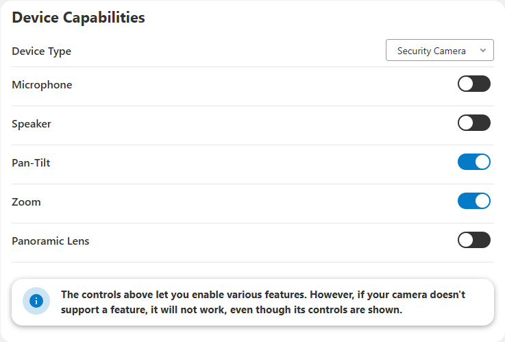 3PC Advanced Setup Device Capabilities